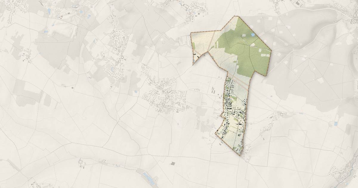 Portrait cartographique de Saulx-Marchais : relief, eau, forêts, bâti et voies, calculés à partir des données de l'IGN