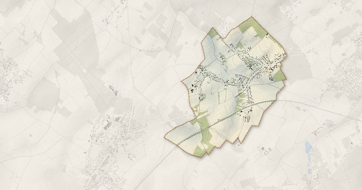 Portrait cartographique de Tacoignières : relief, eau, forêts, bâti et voies, calculés à partir des données de l'IGN
