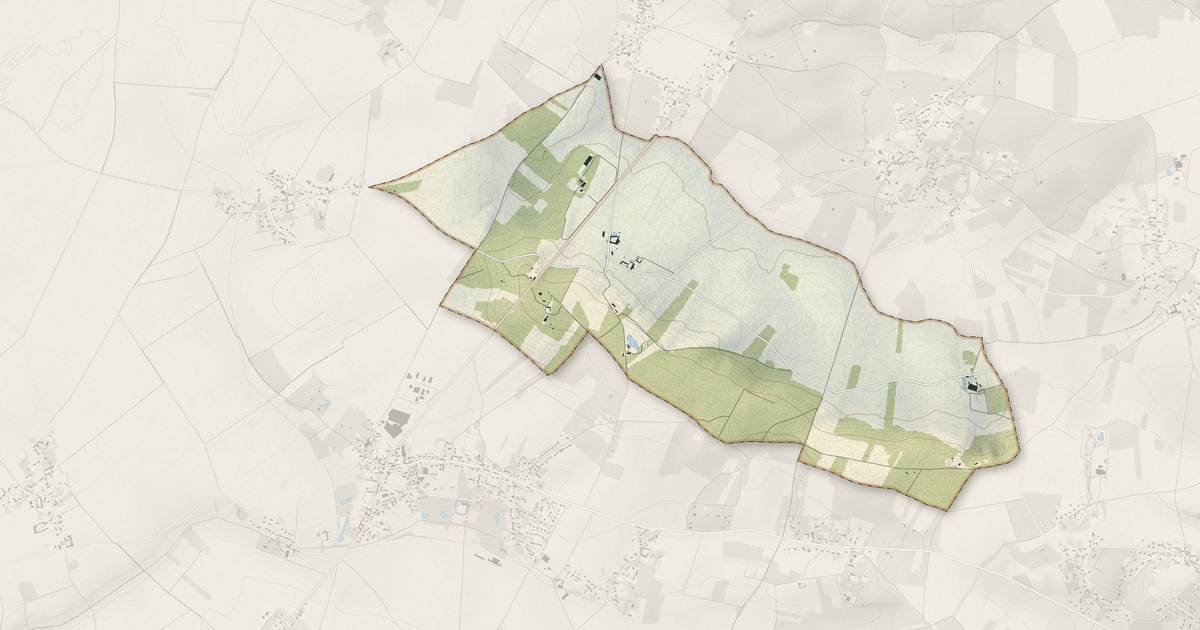 Portrait cartographique de Le Tartre-Gaudran : relief, eau, forêts, bâti et voies, calculés à partir des données de l'IGN