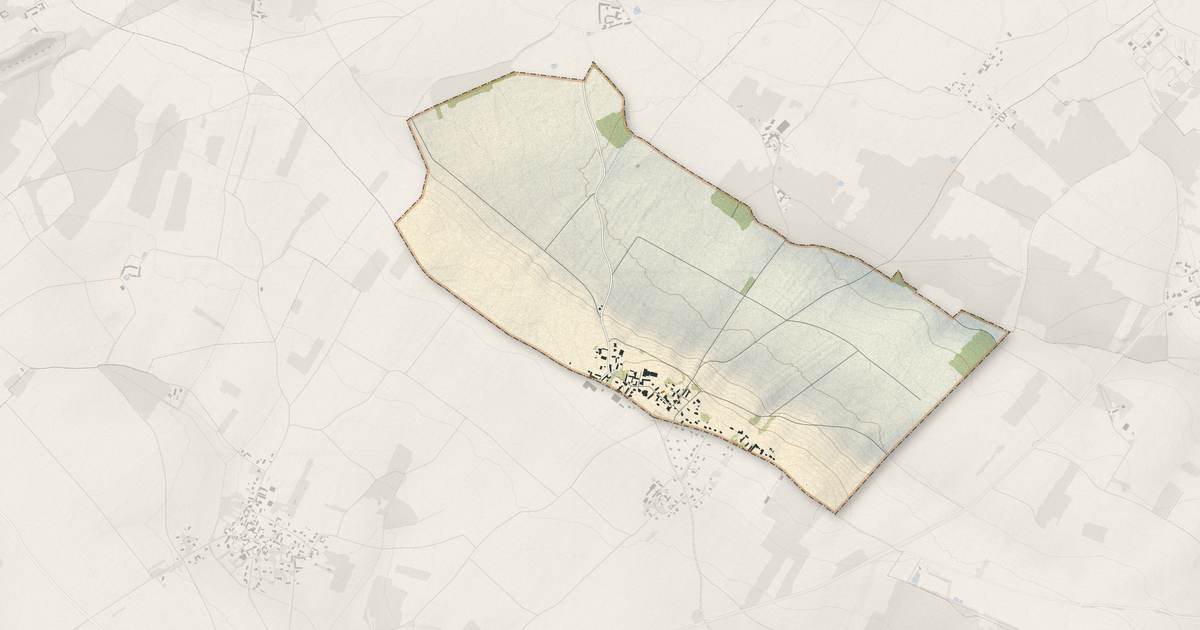 Portrait cartographique de Le Tertre-Saint-Denis : relief, eau, forêts, bâti et voies, calculés à partir des données de l'IGN