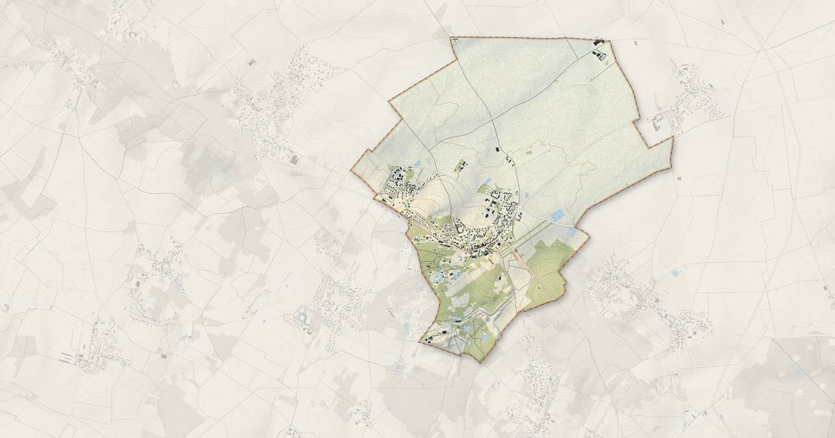 Portrait cartographique de Thoiry : relief, eau, forêts, bâti et voies, calculés à partir des données de l'IGN