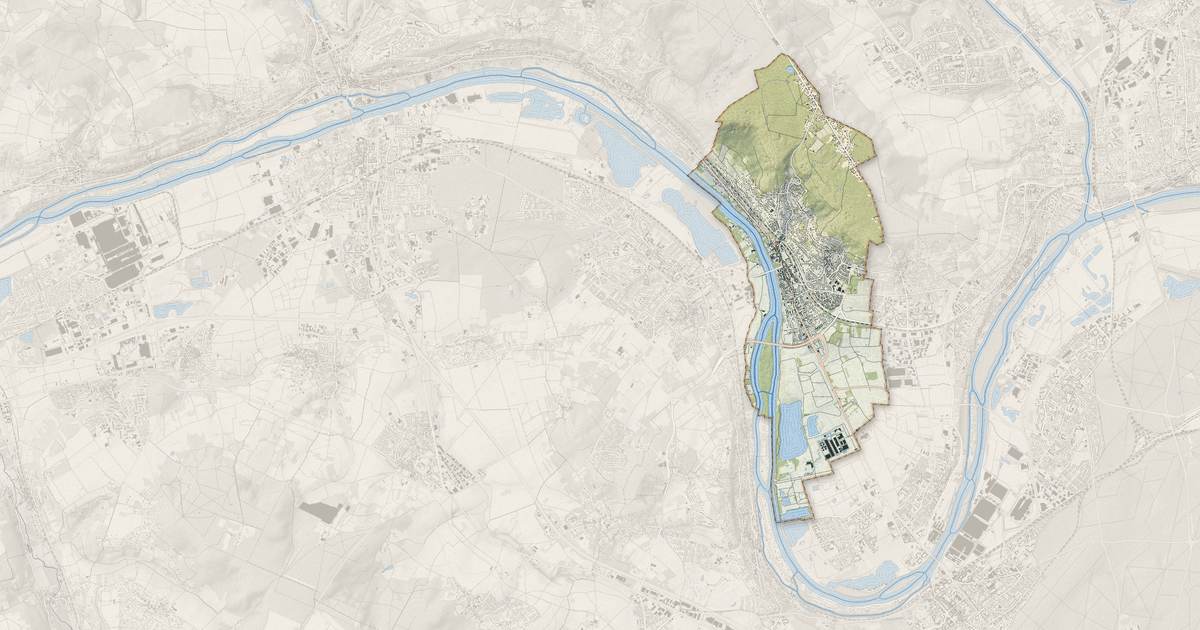 Portrait cartographique de Triel-sur-Seine : relief, eau, forêts, bâti et voies, calculés à partir des données de l'IGN