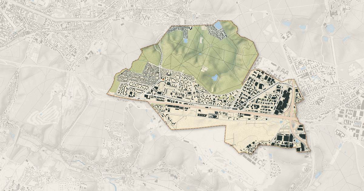 Portrait cartographique de Vélizy-Villacoublay : relief, eau, forêts, bâti et voies, calculés à partir des données de l'IGN