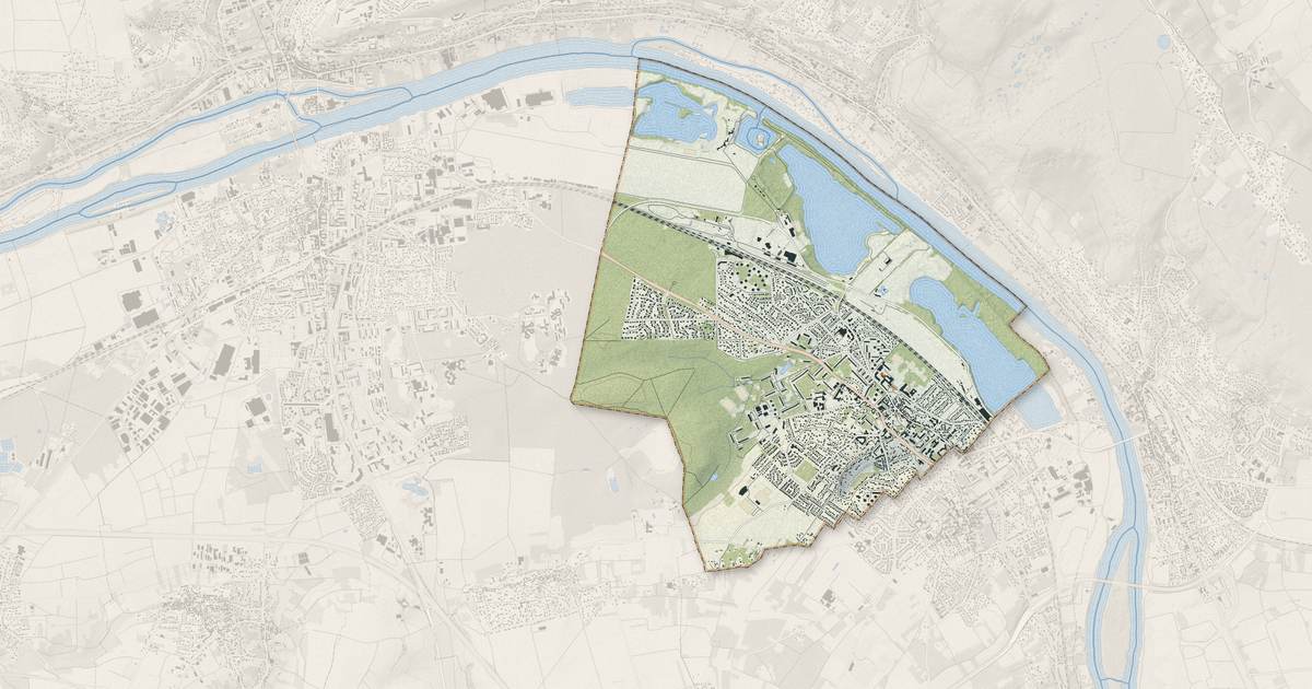 Portrait cartographique de Verneuil-sur-Seine : relief, eau, forêts, bâti et voies, calculés à partir des données de l'IGN