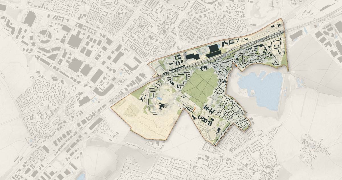 Portrait cartographique de La Verrière : relief, eau, forêts, bâti et voies, calculés à partir des données de l'IGN