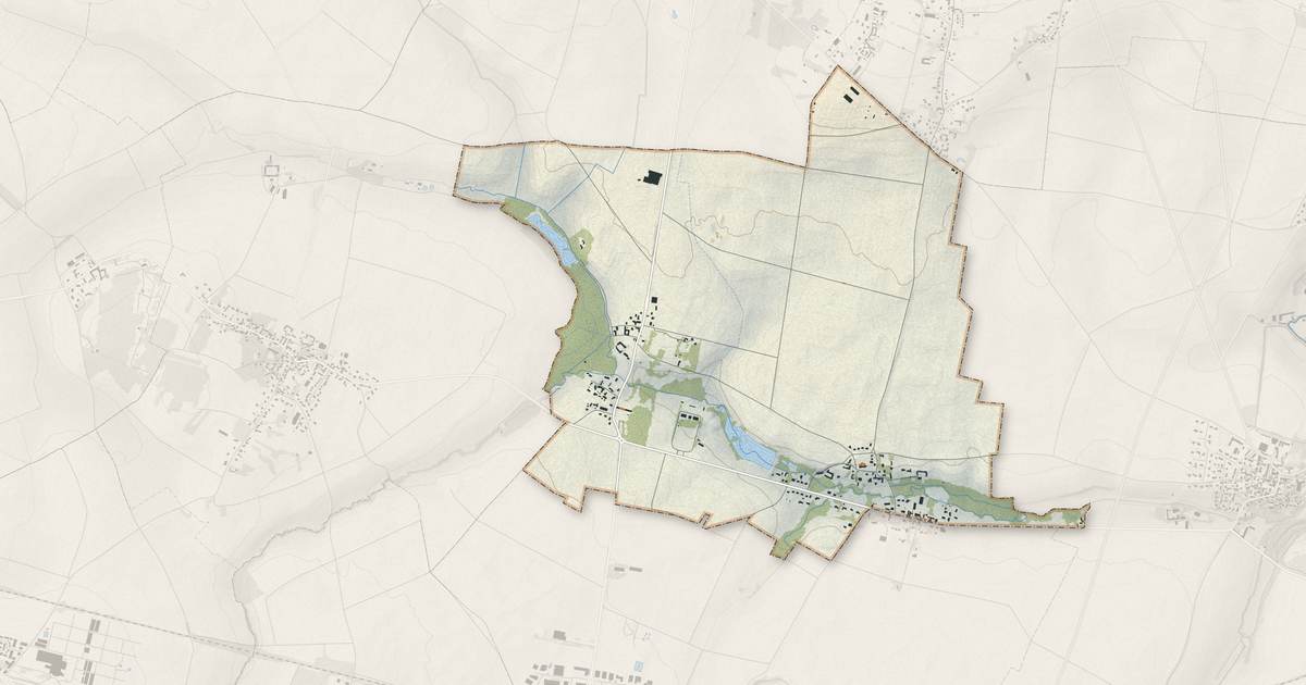 Portrait cartographique de Vicq : relief, eau, forêts, bâti et voies, calculés à partir des données de l'IGN