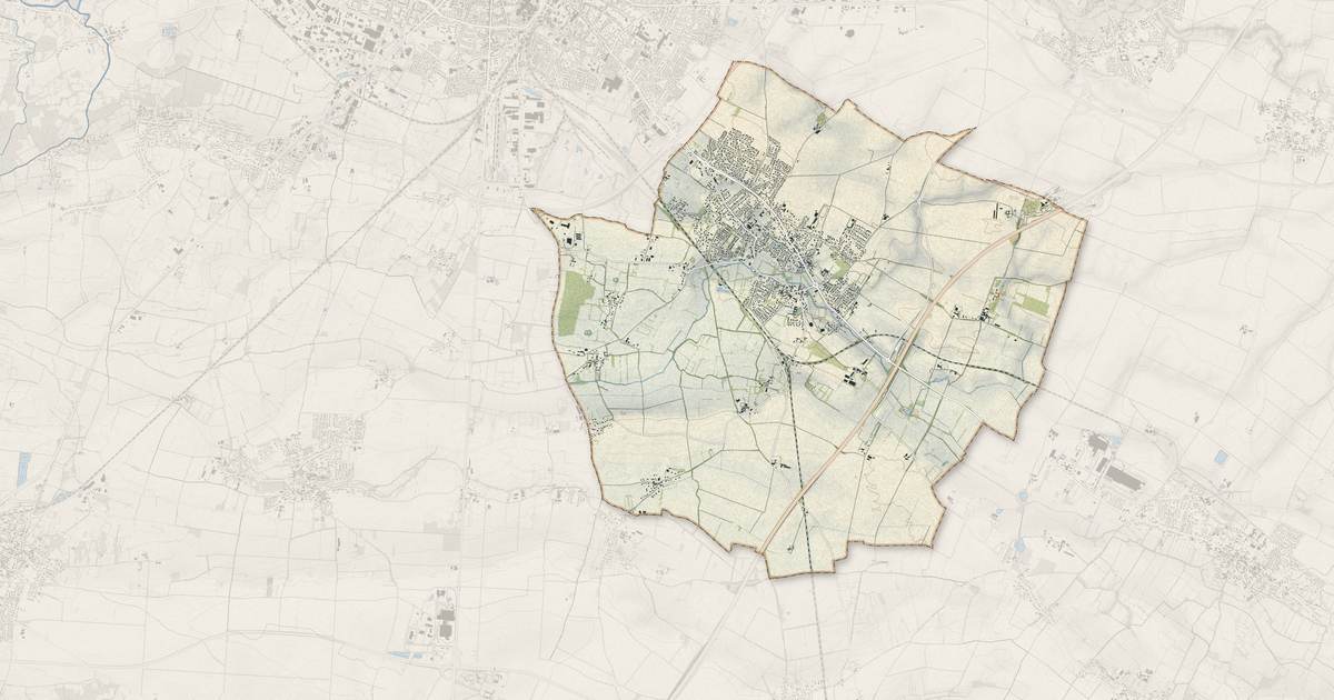 Portrait cartographique de Aiffres : relief, eau, forêts, bâti et voies, calculés à partir des données de l'IGN