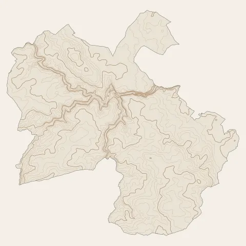 Argentonnay : courbes de niveau