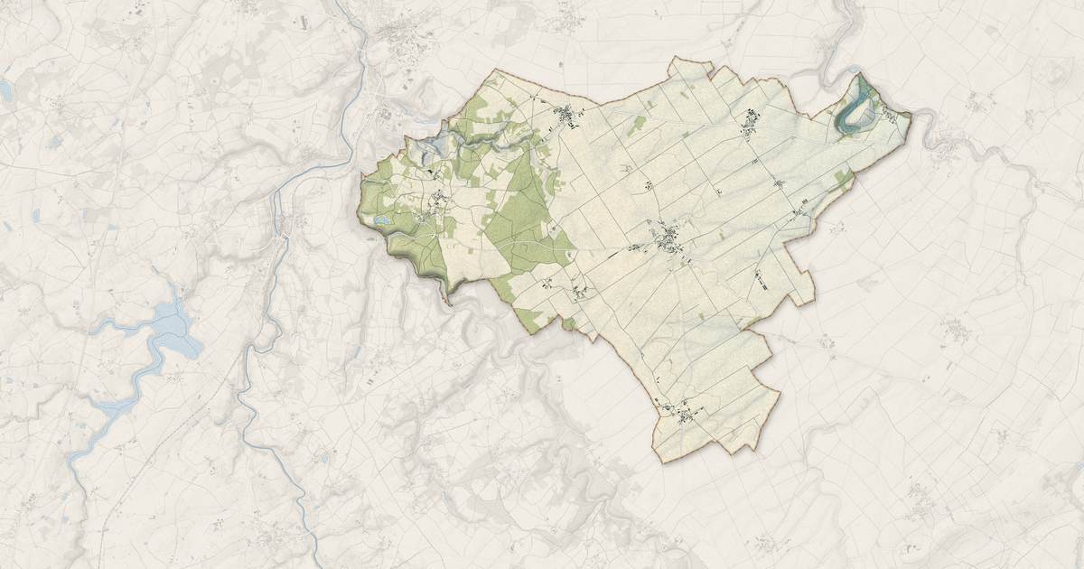 Portrait cartographique de Assais-les-Jumeaux : relief, eau, forêts, bâti et voies, calculés à partir des données de l'IGN