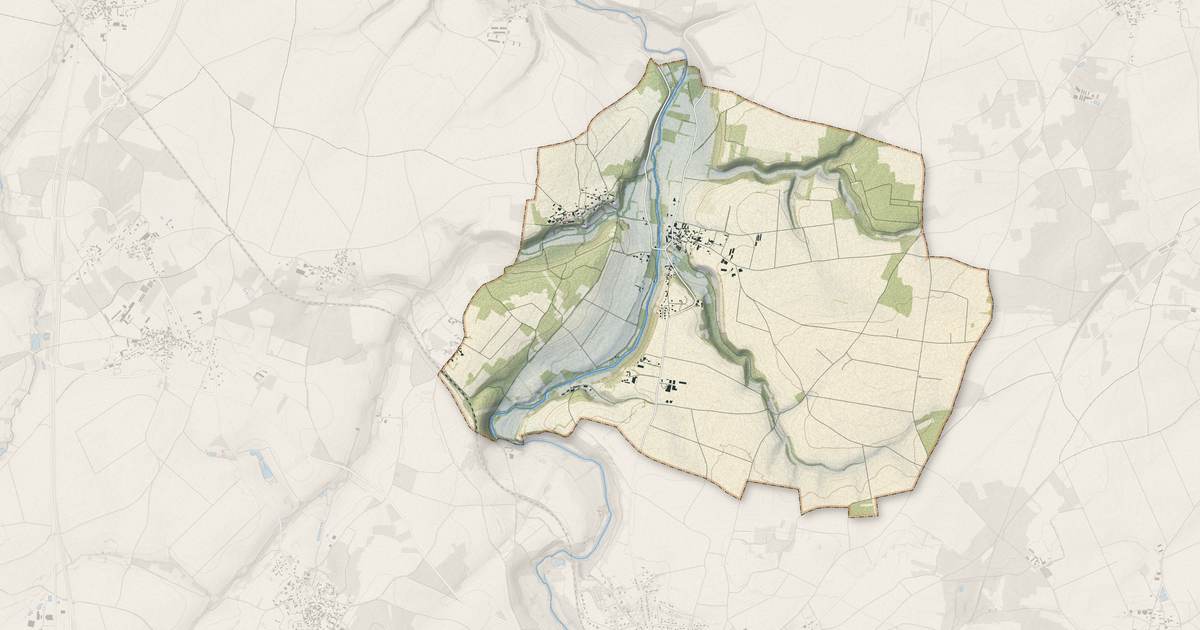 Portrait cartographique de Availles-Thouarsais : relief, eau, forêts, bâti et voies, calculés à partir des données de l'IGN