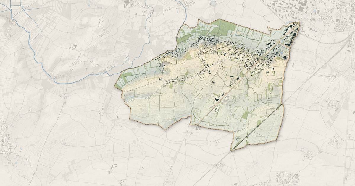 Portrait cartographique de Bessines : relief, eau, forêts, bâti et voies, calculés à partir des données de l'IGN