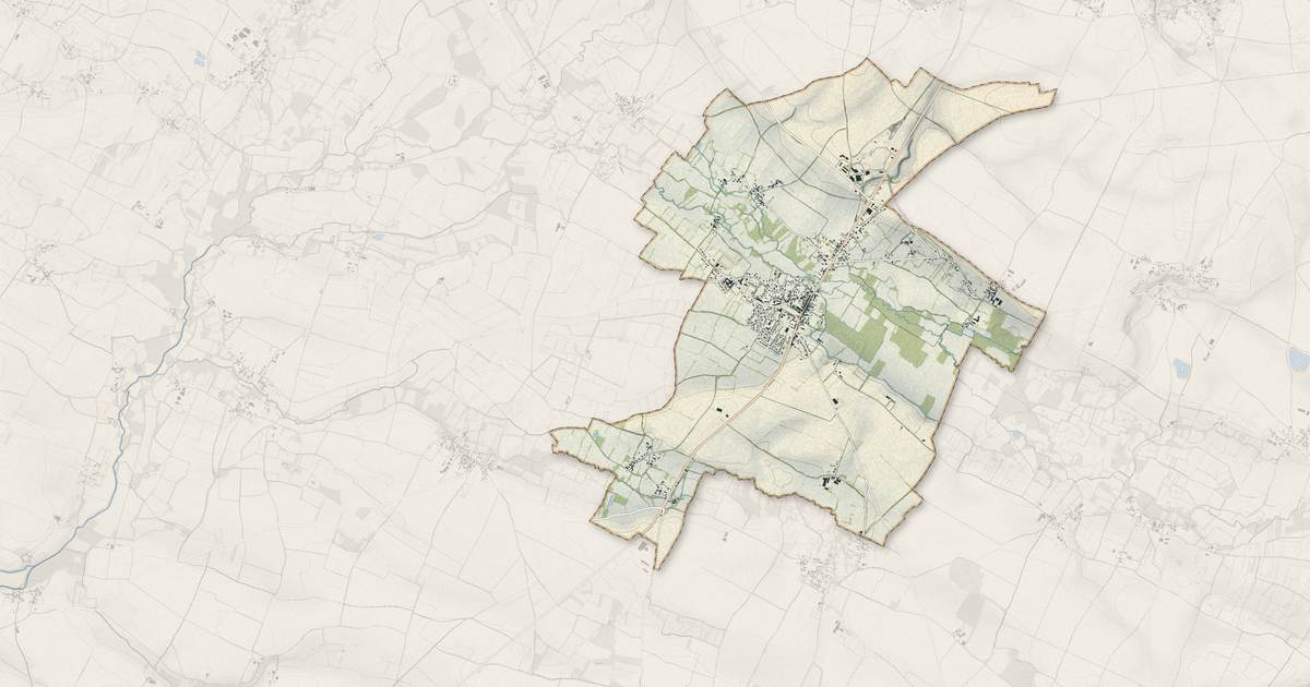 Portrait cartographique de Brioux-sur-Boutonne : relief, eau, forêts, bâti et voies, calculés à partir des données de l'IGN