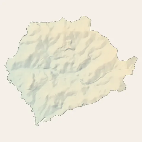 Cerizay : relief