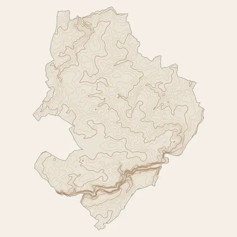 Val en Vignes : courbes de niveau