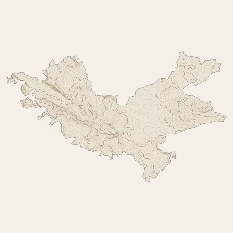 Mauléon : courbes de niveau