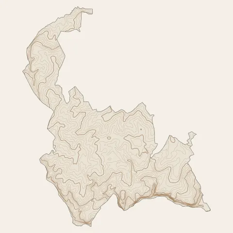 Châtillon-sur-Thouet : courbes de niveau