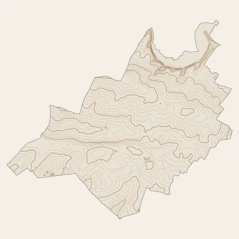 Chauray : courbes de niveau