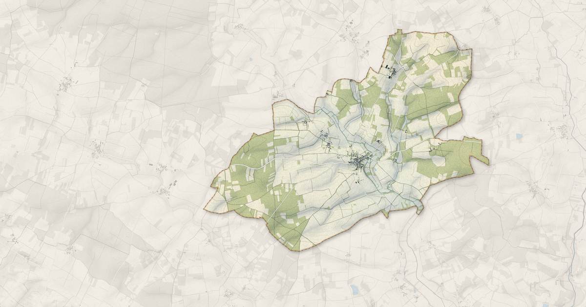Portrait cartographique de Couture-d'Argenson : relief, eau, forêts, bâti et voies, calculés à partir des données de l'IGN