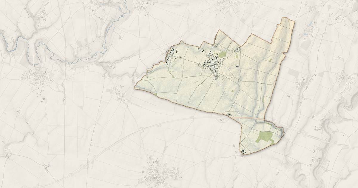 Portrait cartographique de Faye-sur-Ardin : relief, eau, forêts, bâti et voies, calculés à partir des données de l'IGN
