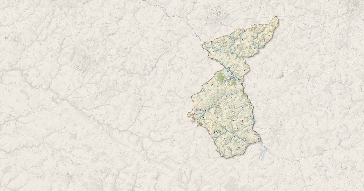 Portrait cartographique de La Forêt-sur-Sèvre : relief, eau, forêts, bâti et voies, calculés à partir des données de l'IGN