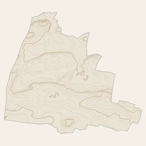 Frontenay-Rohan-Rohan : courbes de niveau