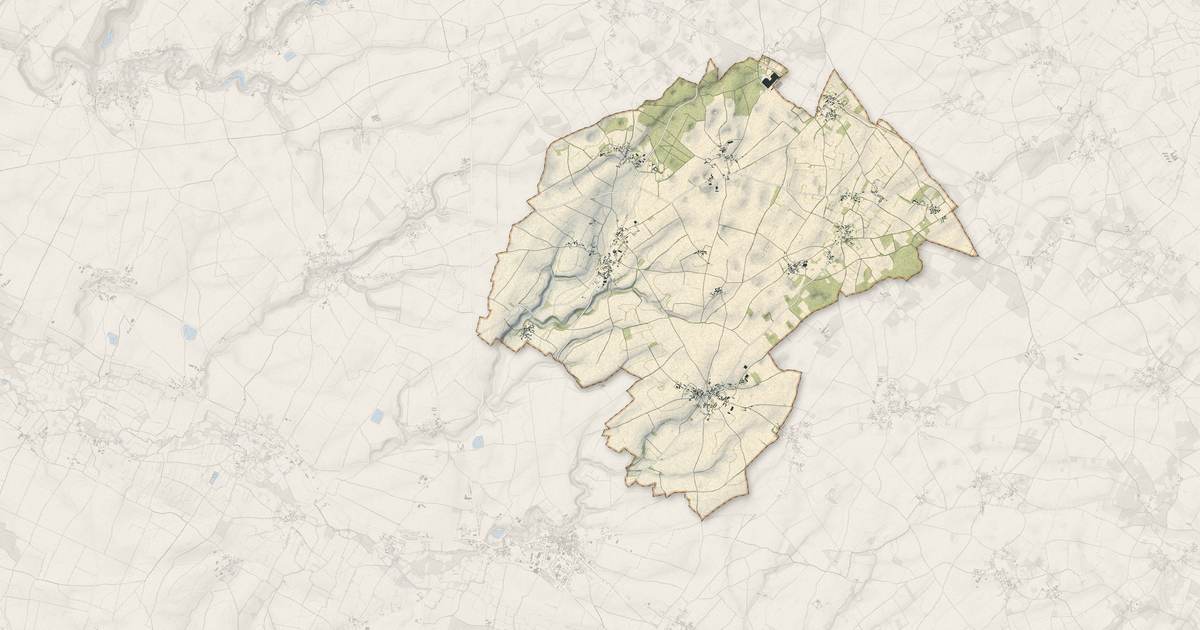 Portrait cartographique de Alloinay : relief, eau, forêts, bâti et voies, calculés à partir des données de l'IGN