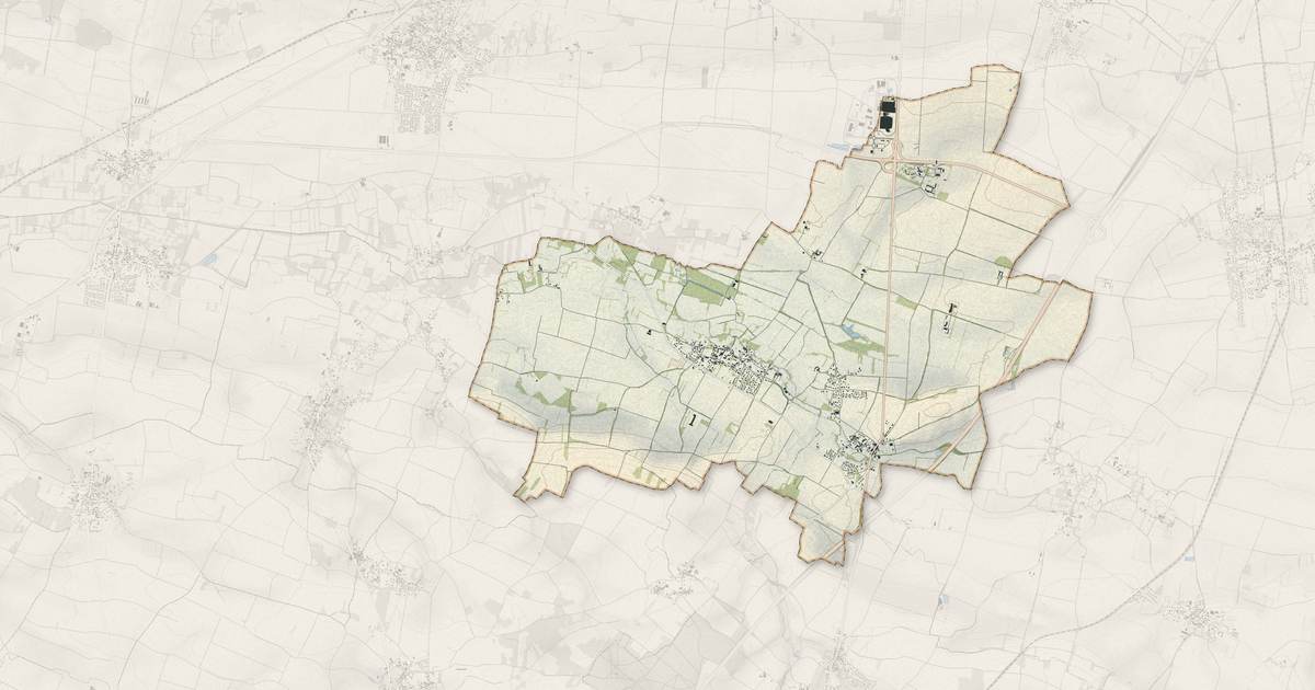 Portrait cartographique de Granzay-Gript : relief, eau, forêts, bâti et voies, calculés à partir des données de l'IGN