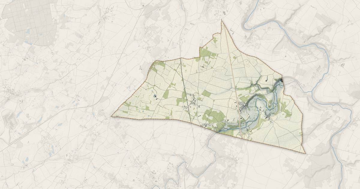Portrait cartographique de Luzay : relief, eau, forêts, bâti et voies, calculés à partir des données de l'IGN