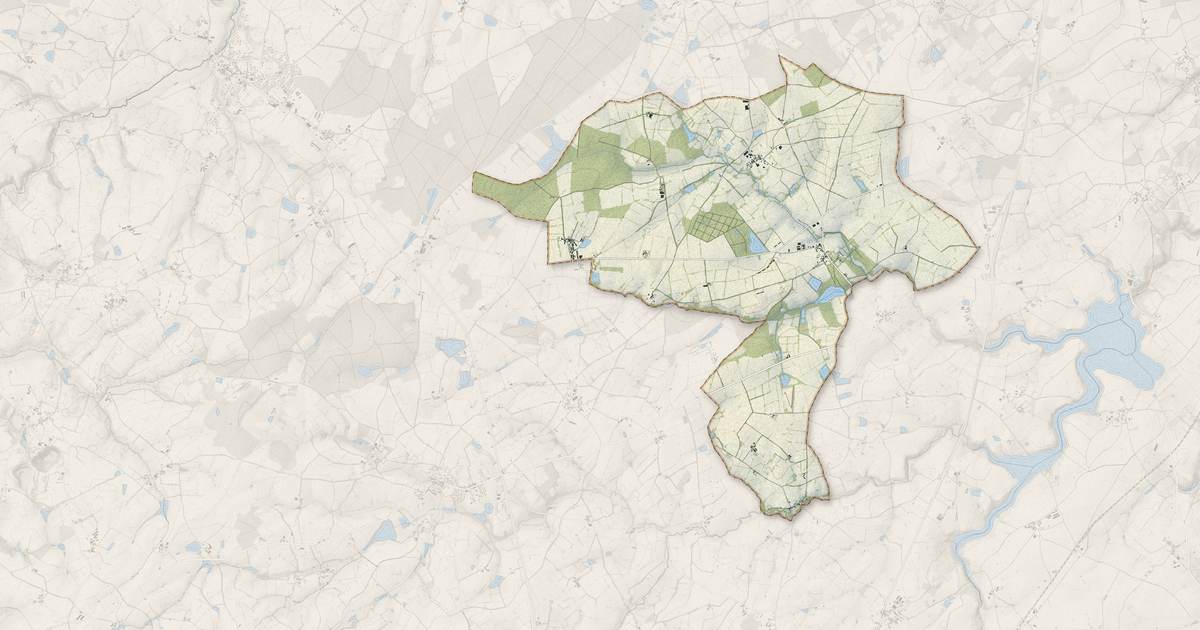 Portrait cartographique de Maisontiers : relief, eau, forêts, bâti et voies, calculés à partir des données de l'IGN