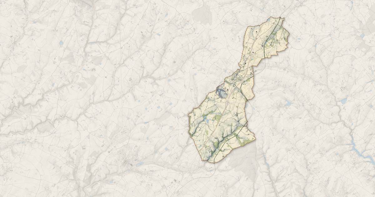 Portrait cartographique de Mazières-en-Gâtine : relief, eau, forêts, bâti et voies, calculés à partir des données de l'IGN