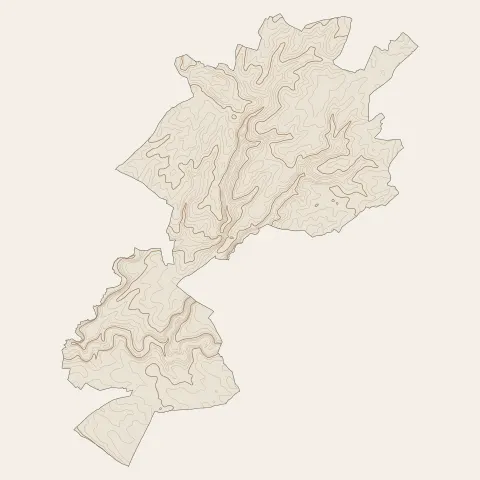 Melle : courbes de niveau