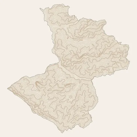 Moncoutant-sur-Sèvre : courbes de niveau