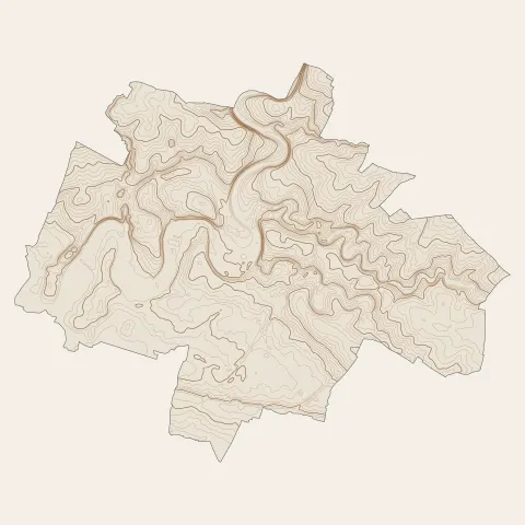 Niort : courbes de niveau