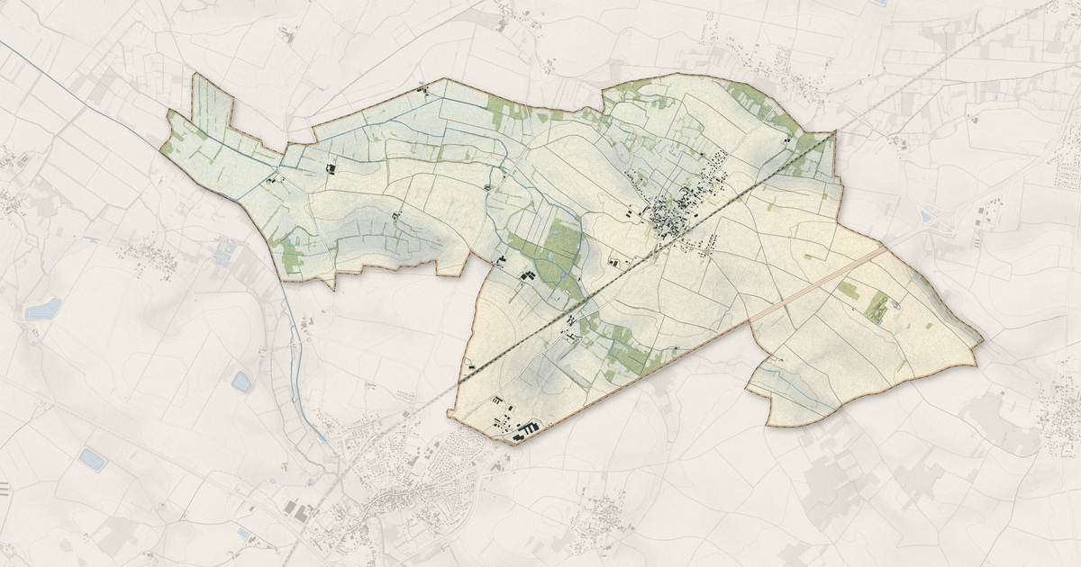 Portrait cartographique de Prin-Deyrançon : relief, eau, forêts, bâti et voies, calculés à partir des données de l'IGN