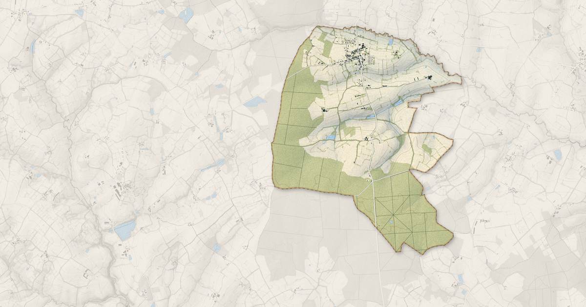 Portrait cartographique de Reffannes : relief, eau, forêts, bâti et voies, calculés à partir des données de l'IGN