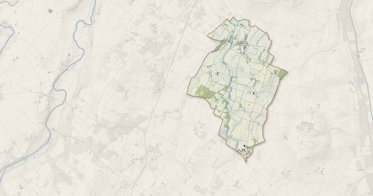 Portrait cartographique de Saint-Cyr-la-Lande : relief, eau, forêts, bâti et voies, calculés à partir des données de l'IGN