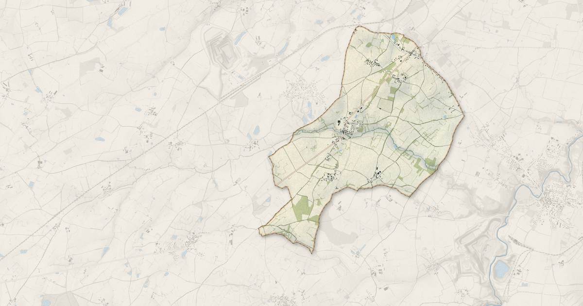 Portrait cartographique de Sainte-Gemme : relief, eau, forêts, bâti et voies, calculés à partir des données de l'IGN