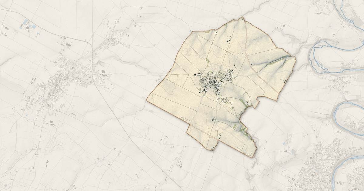 Portrait cartographique de Saint-Rémy : relief, eau, forêts, bâti et voies, calculés à partir des données de l'IGN