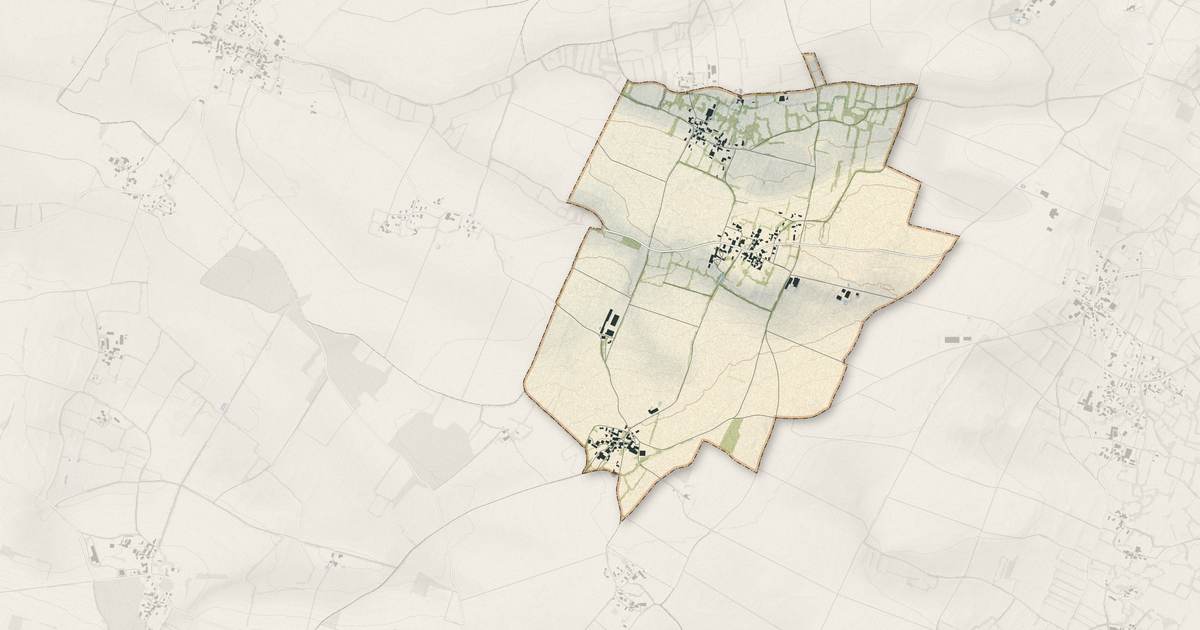 Portrait cartographique de Saint-Romans-des-Champs : relief, eau, forêts, bâti et voies, calculés à partir des données de l'IGN