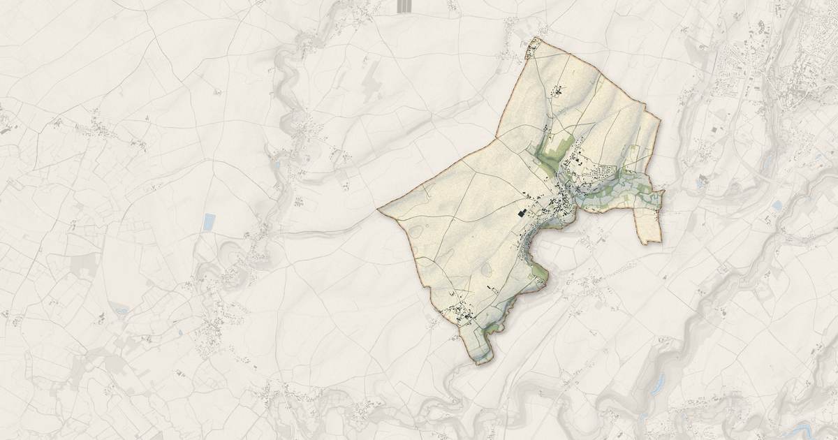 Portrait cartographique de Saint-Romans-lès-Melle : relief, eau, forêts, bâti et voies, calculés à partir des données de l'IGN