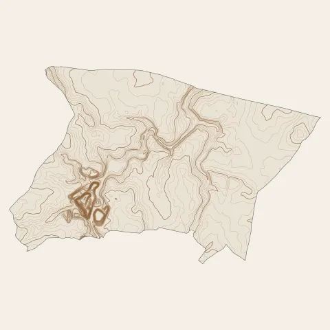 Saint-Varent : courbes de niveau