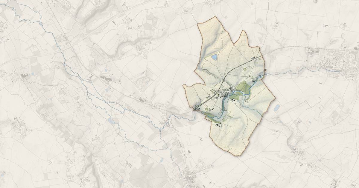 Portrait cartographique de Salles : relief, eau, forêts, bâti et voies, calculés à partir des données de l'IGN