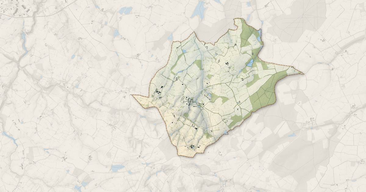 Portrait cartographique de Saurais : relief, eau, forêts, bâti et voies, calculés à partir des données de l'IGN