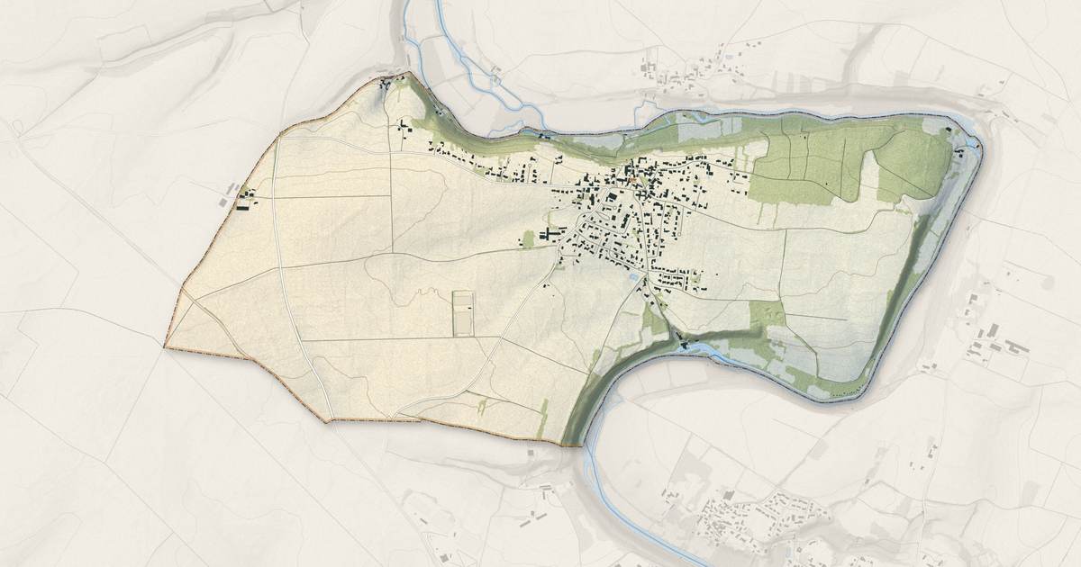 Portrait cartographique de Sciecq : relief, eau, forêts, bâti et voies, calculés à partir des données de l'IGN