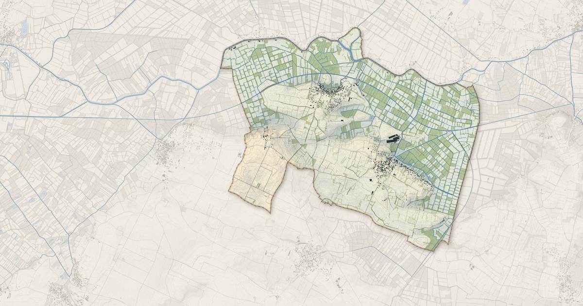 Portrait cartographique de Le Vanneau-Irleau : relief, eau, forêts, bâti et voies, calculés à partir des données de l'IGN