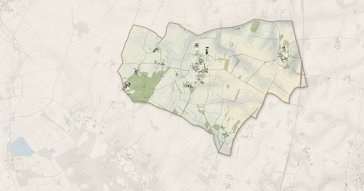 Portrait cartographique de Vanzay : relief, eau, forêts, bâti et voies, calculés à partir des données de l'IGN
