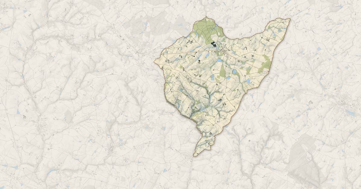 Portrait cartographique de Vernoux-en-Gâtine : relief, eau, forêts, bâti et voies, calculés à partir des données de l'IGN