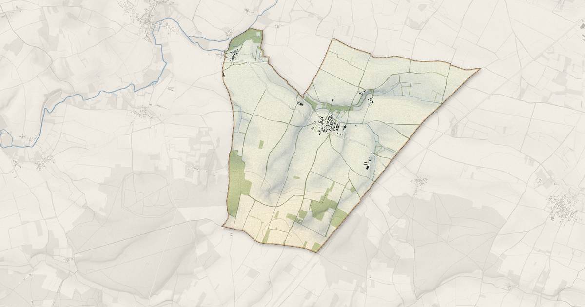 Portrait cartographique de Villiers-sur-Chizé : relief, eau, forêts, bâti et voies, calculés à partir des données de l'IGN