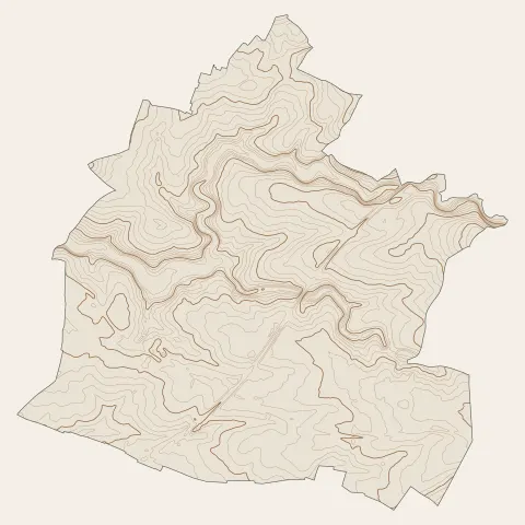 Vouillé : courbes de niveau