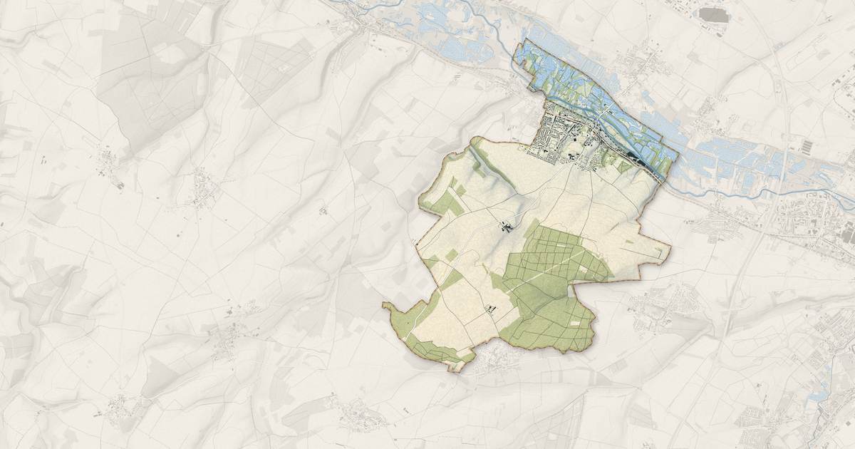 Portrait cartographique de Ailly-sur-Somme : relief, eau, forêts, bâti et voies, calculés à partir des données de l'IGN